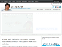 Tablet Screenshot of mthfr.net